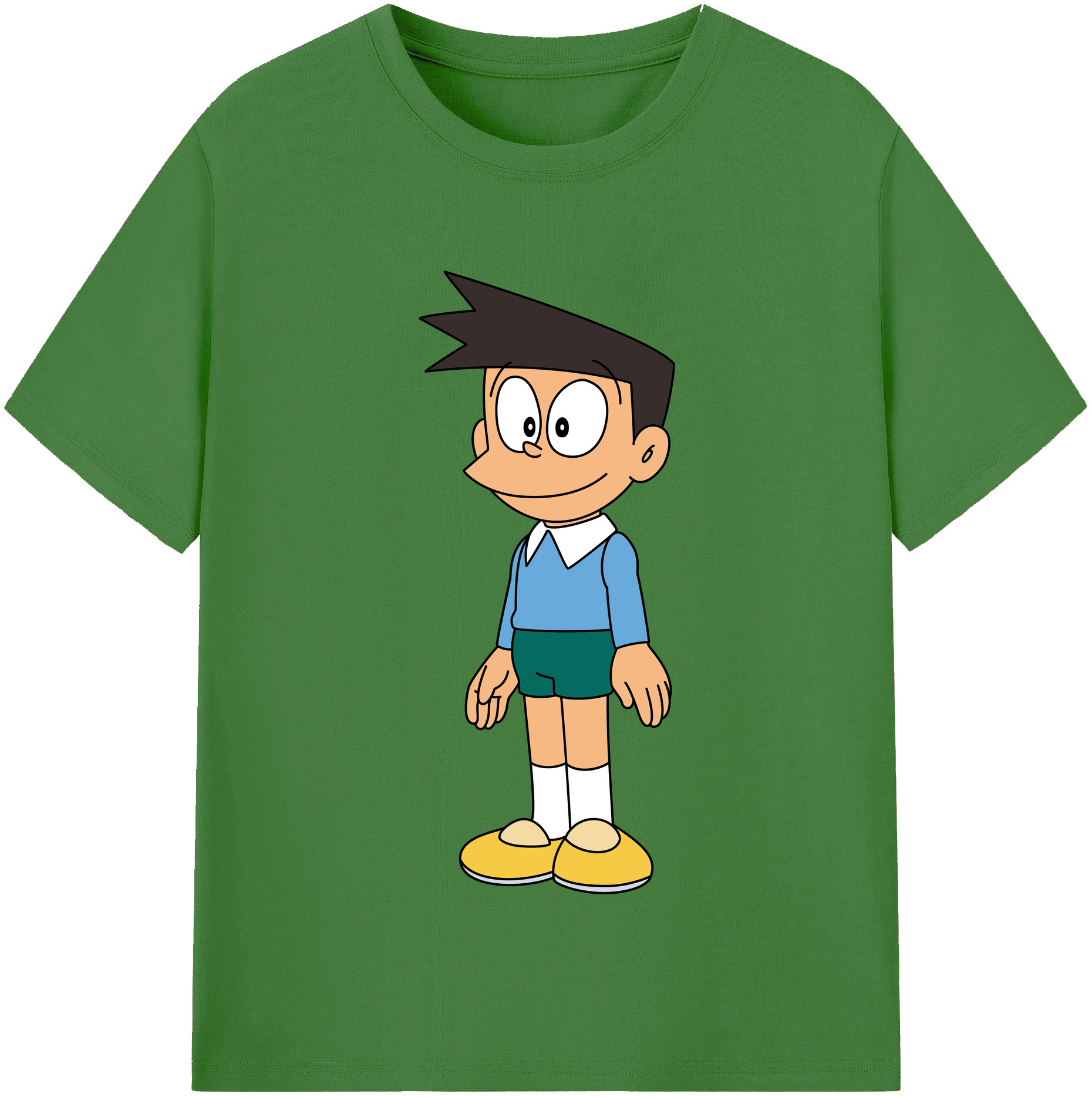 （画像用） ドラえもん 骨川 スネ夫 Doraemon Honekawa Suneo レディースカジュアルプリントTシャツ（綿100％）